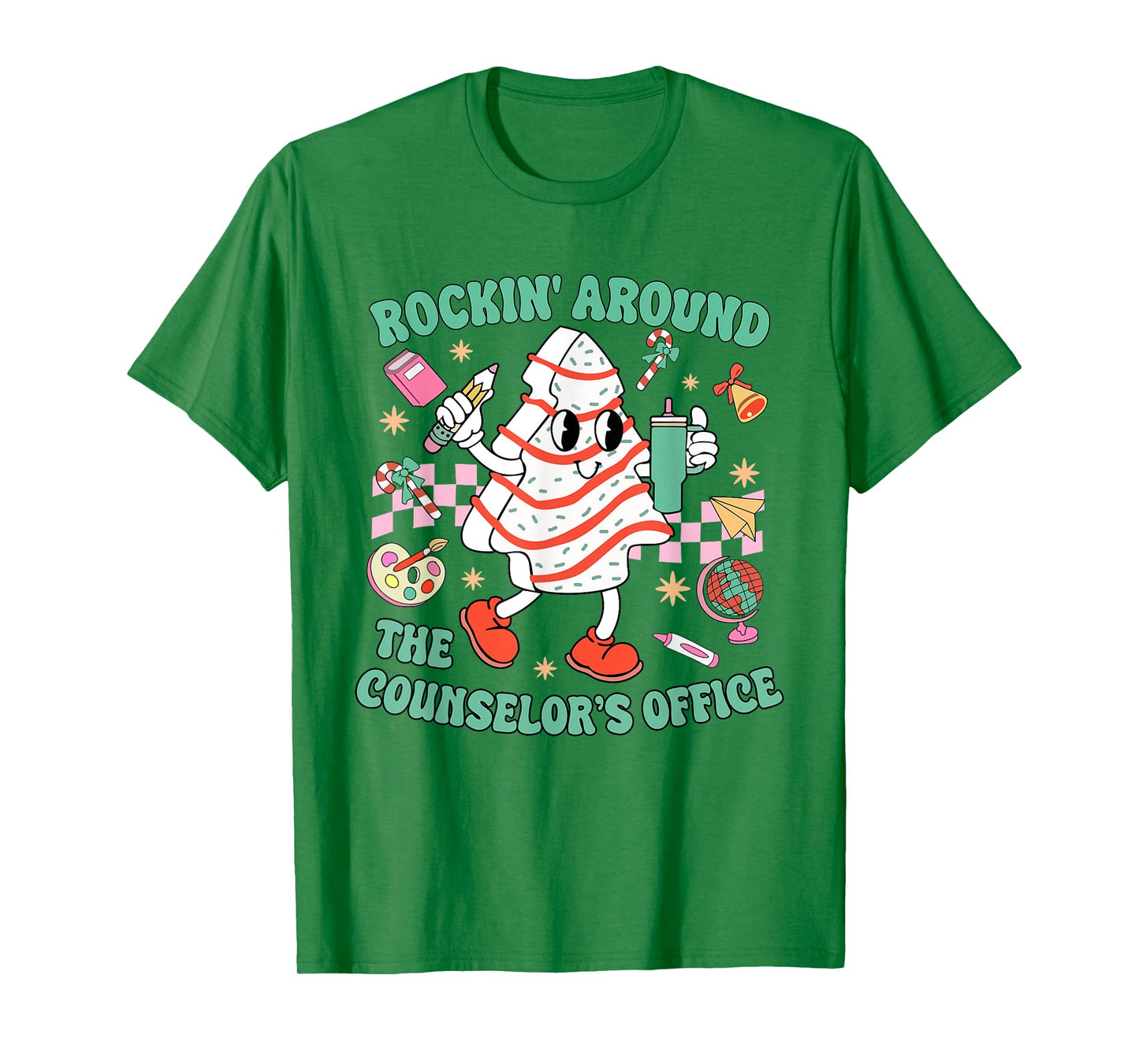 Rocking Around The Counselor's Office Christmas Counseling T-Shirt