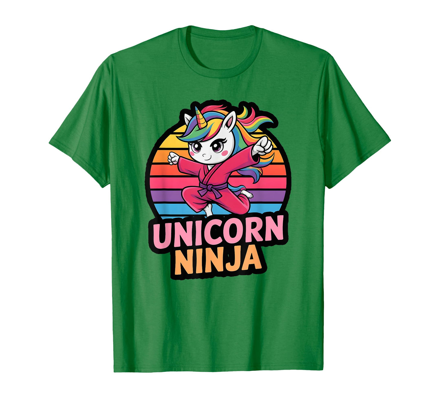 Princess UNICORN NINJA Birthday Girl Girls I Like Pink Team T-Shirt