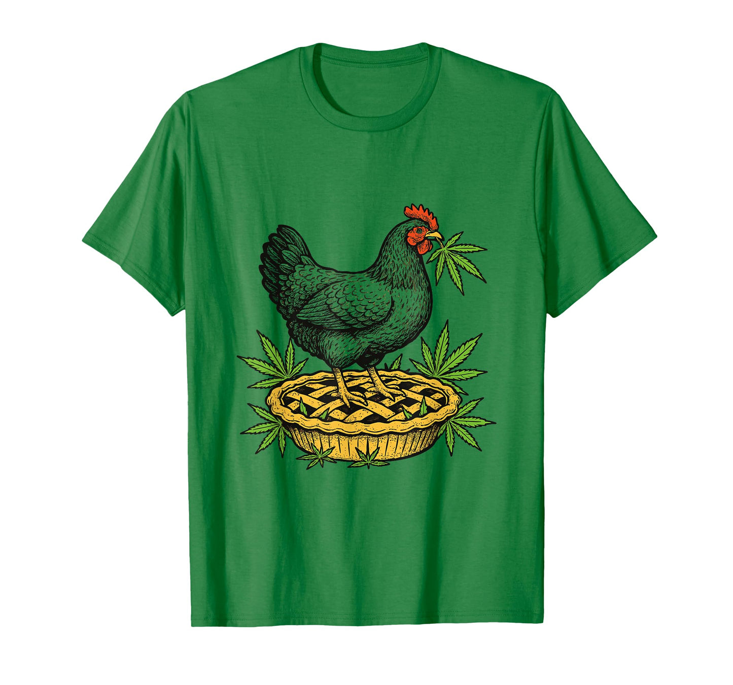 Chicken Pot Pie Marijuana Funny Cannabis Pun T-Shirt