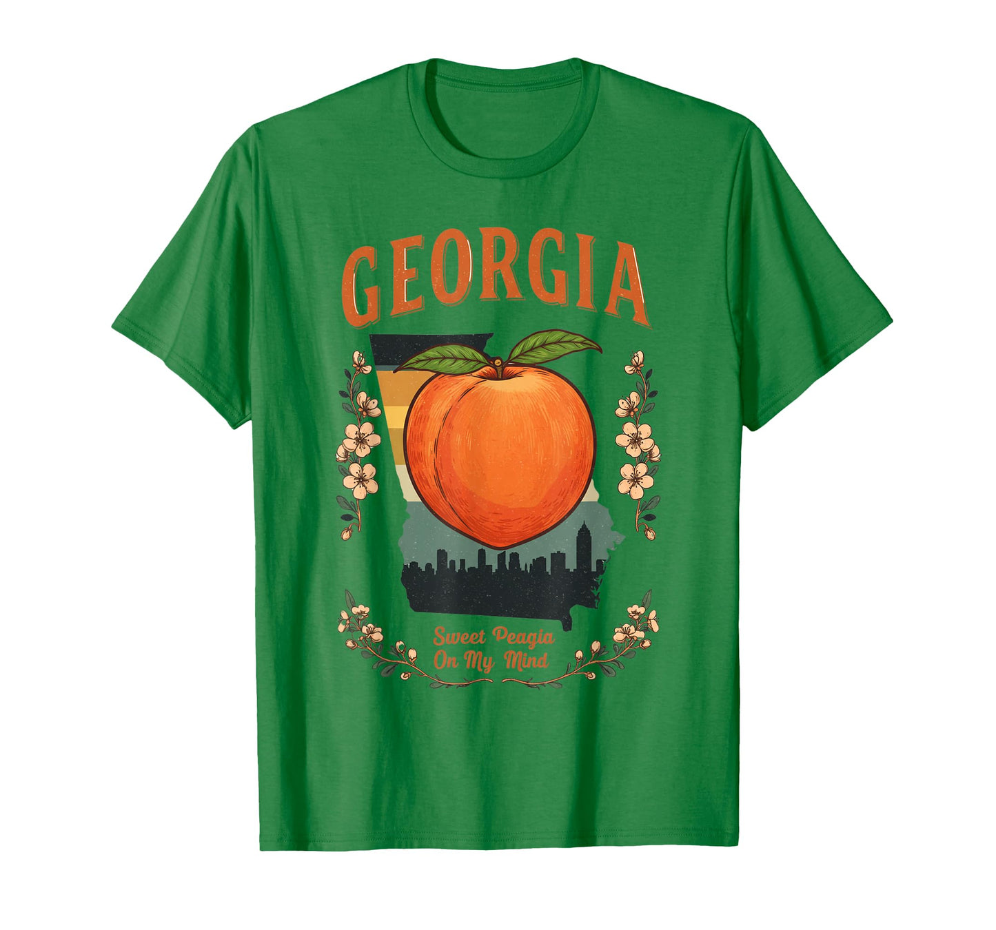 Georgia Peach Atlanta City State Pride Souvenir Womens T-Shirt