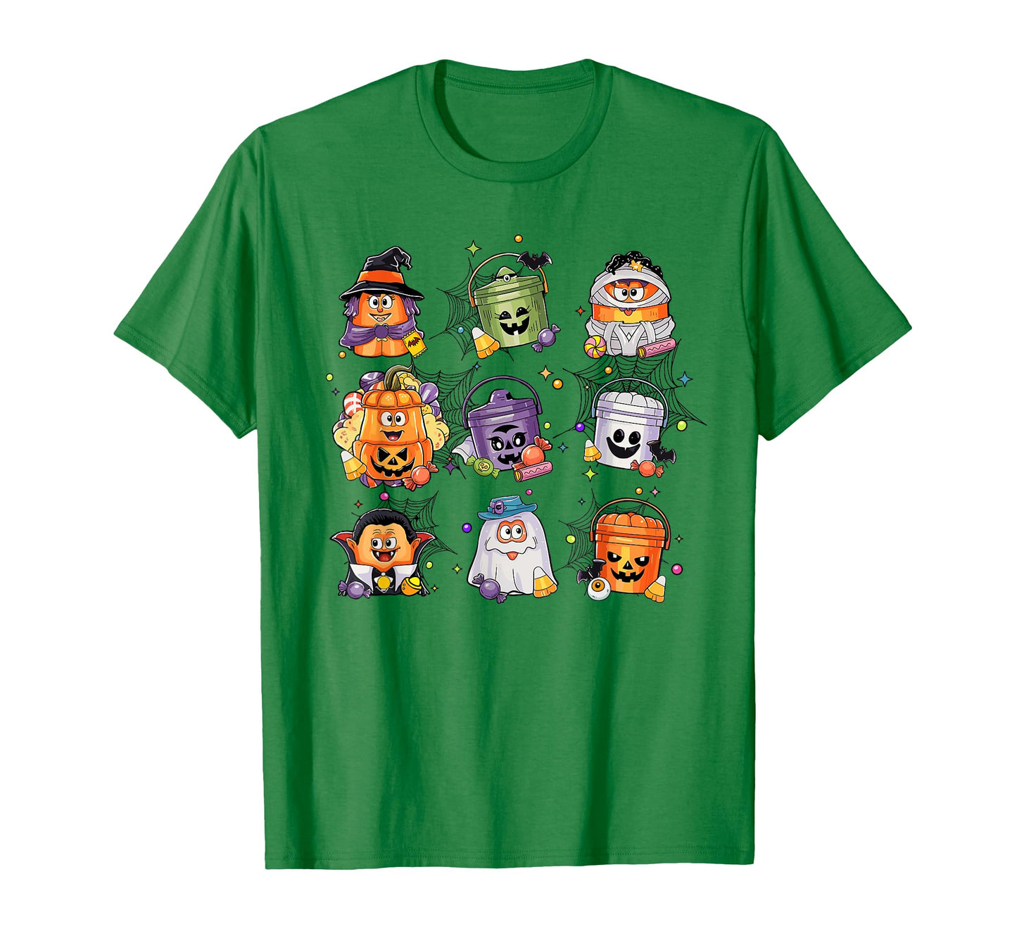 Retro Nug-gets Bucket Funny Halloween Spooky Season Chicken T-Shirt