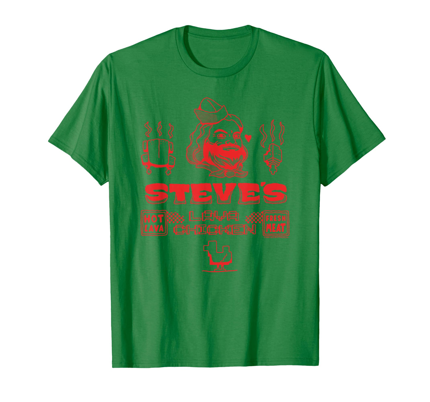 A Minecraft Movie Steve's Lava Chicken Restaurant Logo T-Shirt