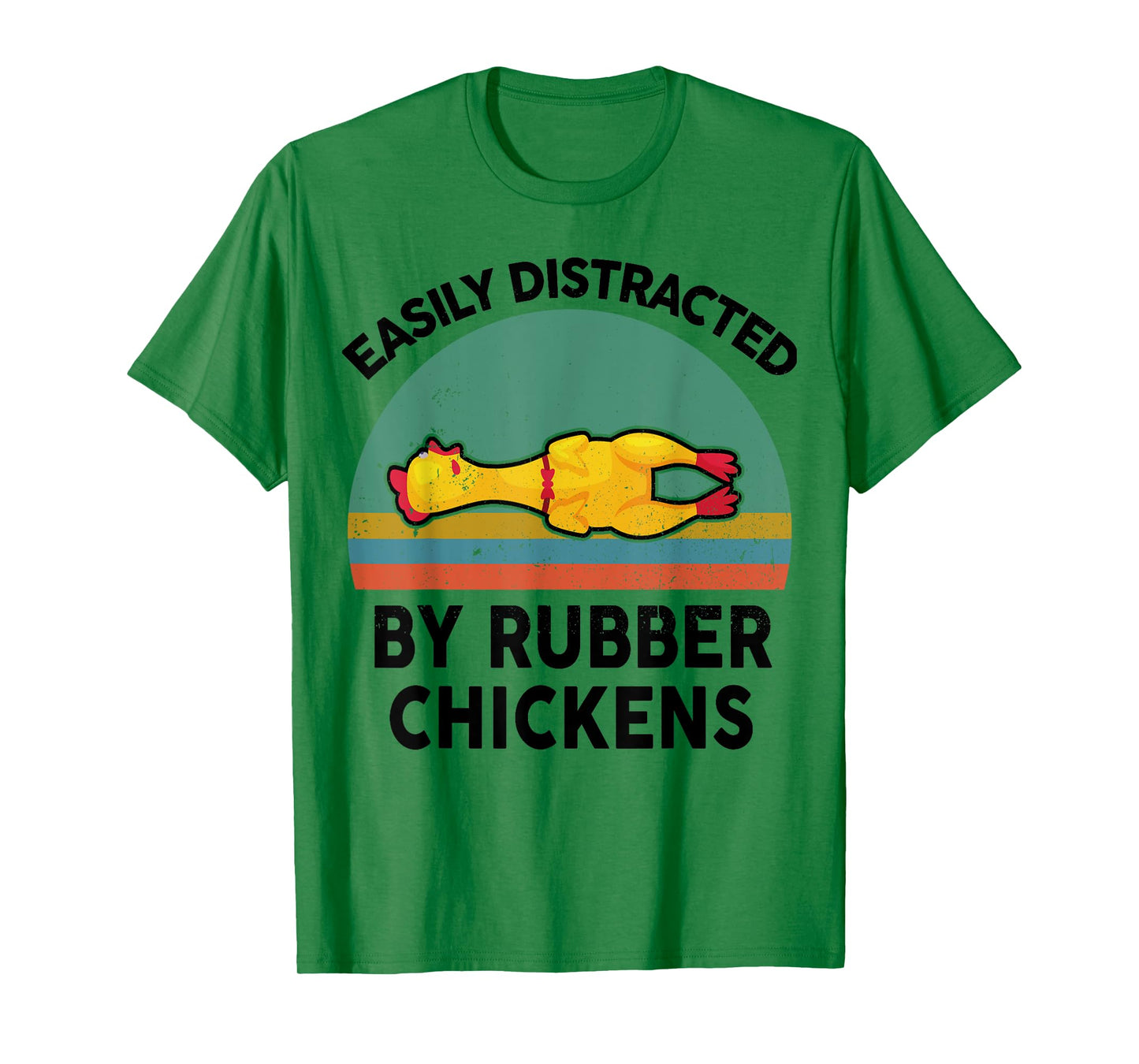 Funny Easily Distracted By Rubber Chickens for Nerd Lover T-Shirt