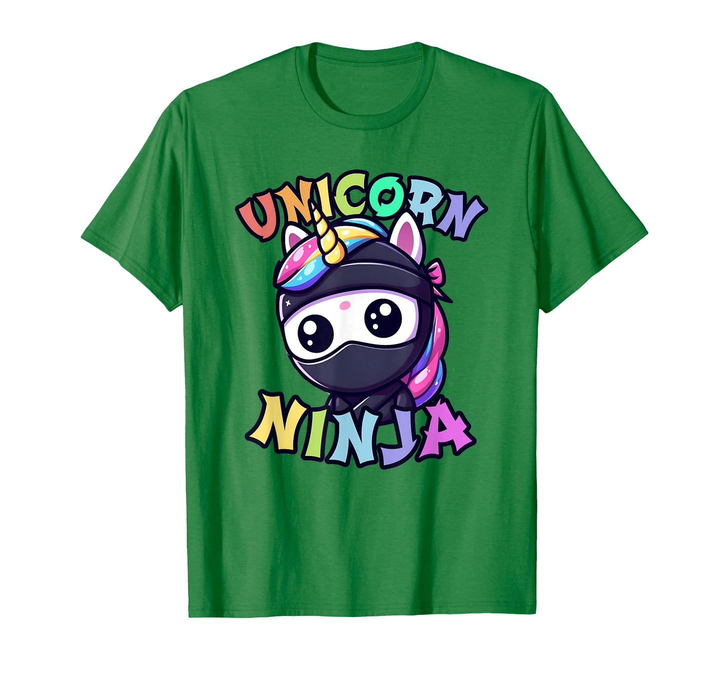 Funny UNICORN NINJA Birthday Girl Cute Tumbling Warrior BFFs T-Shirt