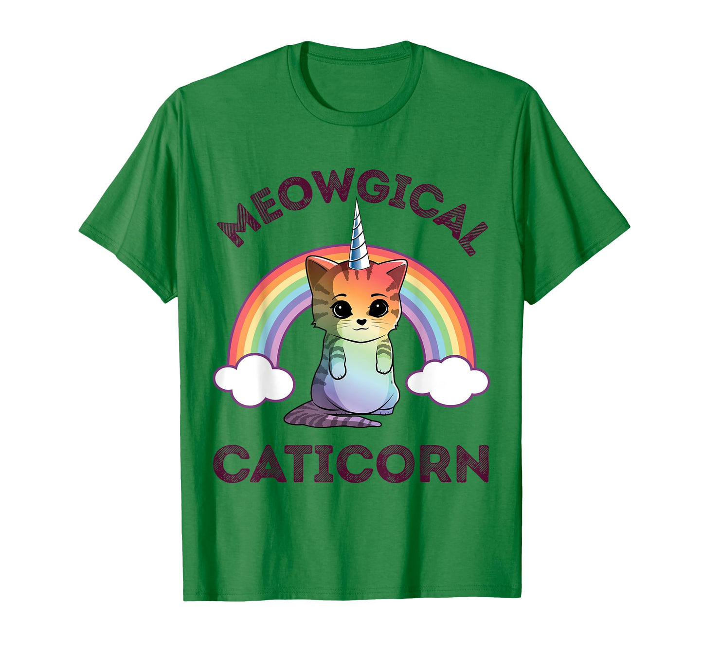 Meowgical Caticorn T shirt Cat Unicorn Girls Women Kittycorn T-Shirt