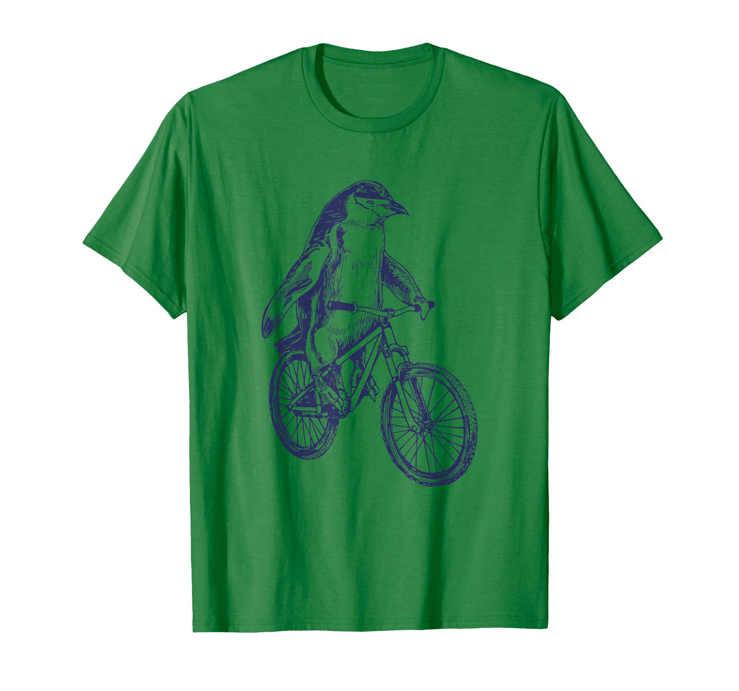 Penguin Cycling Bicycle Funny Biker Cool Cyclist Biking Bike T-Shirt