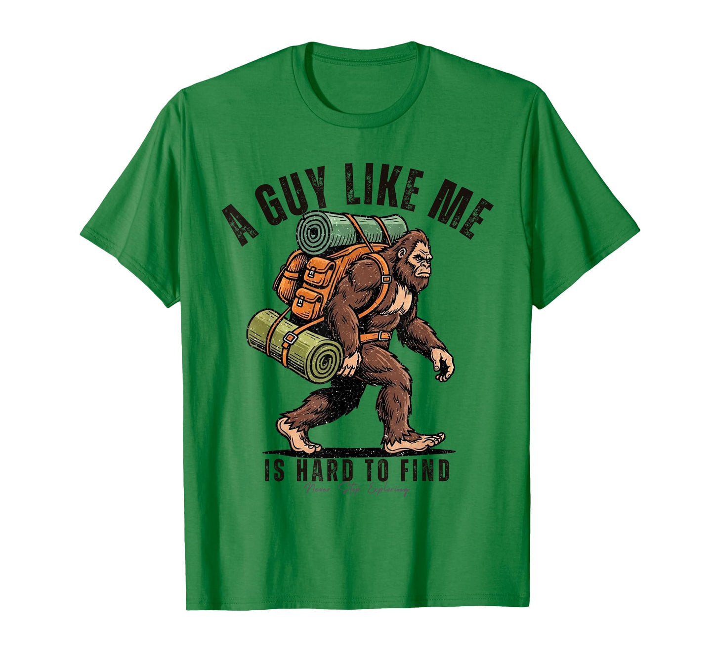 Bigfoot Camping Adventure Humor Hiking Sasquatch Funny T-Shirt
