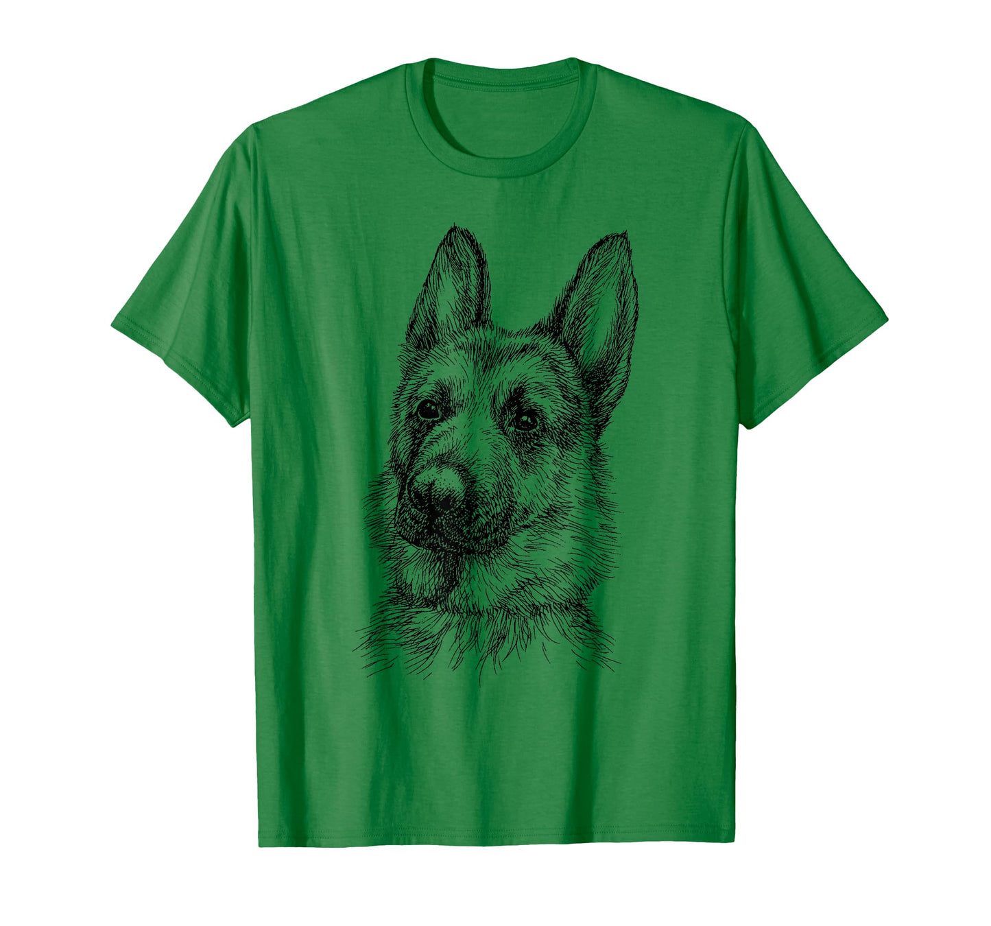 Portrait Drawing German Shepherd for Dog Owners T-Shirt
