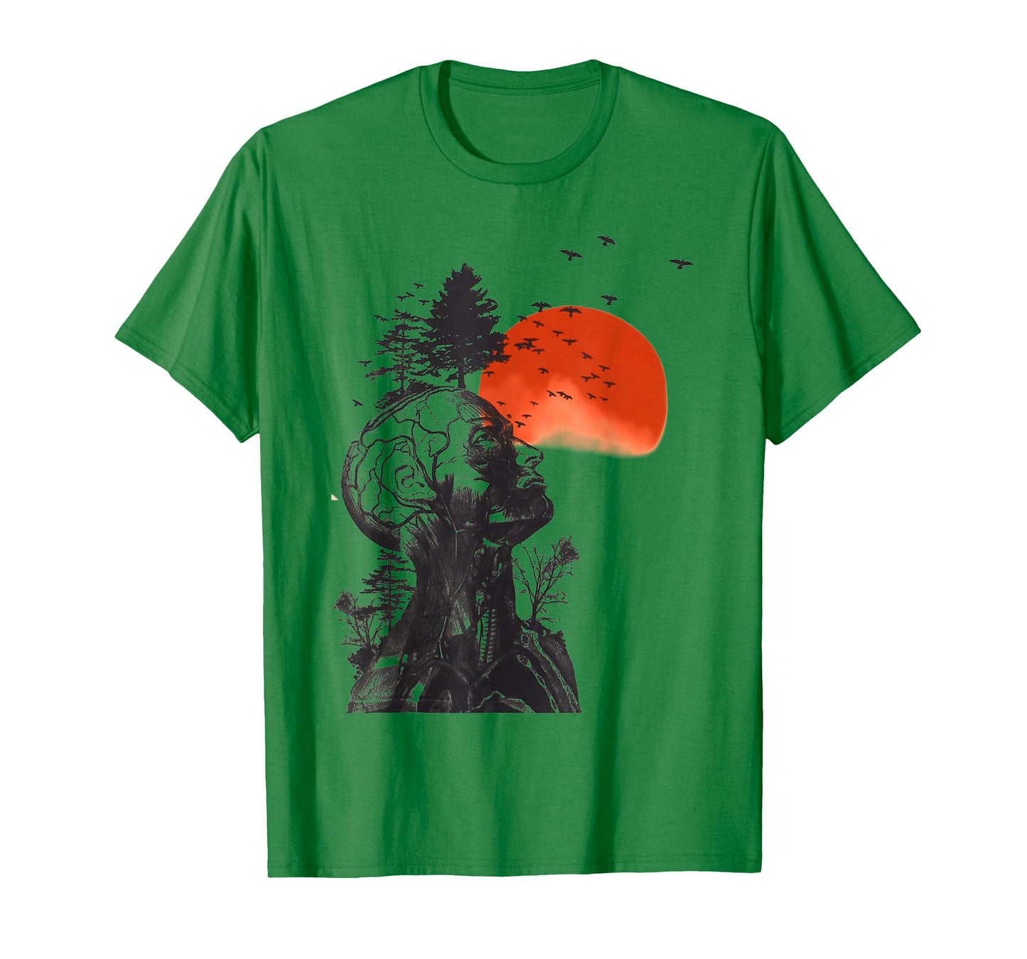 Nature on a human art t-shirt