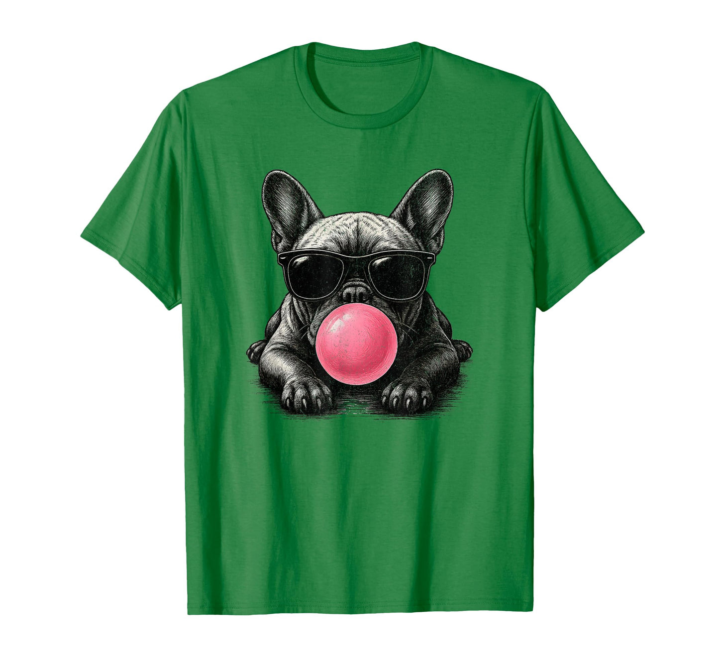 French Bulldog Blowing Bubble Funny Frenchie Lover Men Women T-Shirt