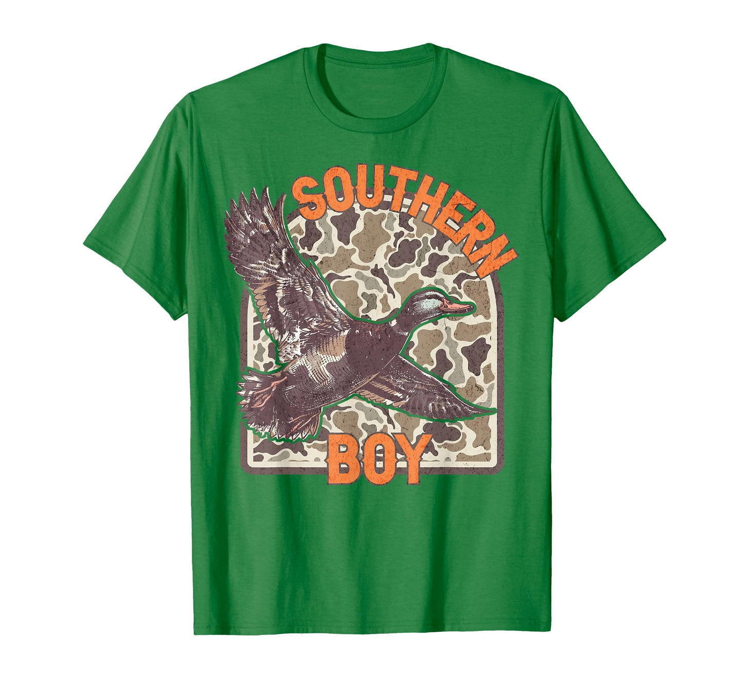 Mallard Duck Hunting Old Camo Local Southern Boy Hunter Gift T-Shirt