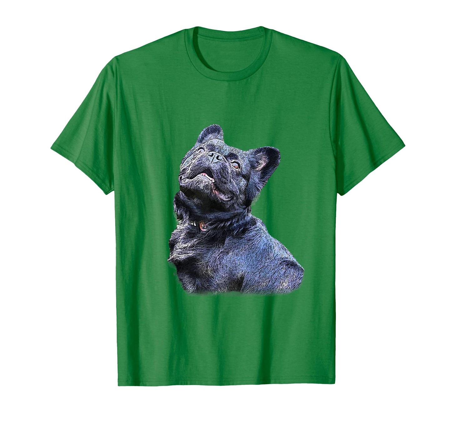 Fluffy Frenchie French Bulldog Top T-Shirt for Men Women Kids