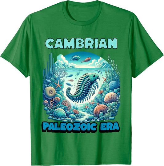Cambrian Sea Marine Life Ocean Prehistoric Creatures T-Shirt