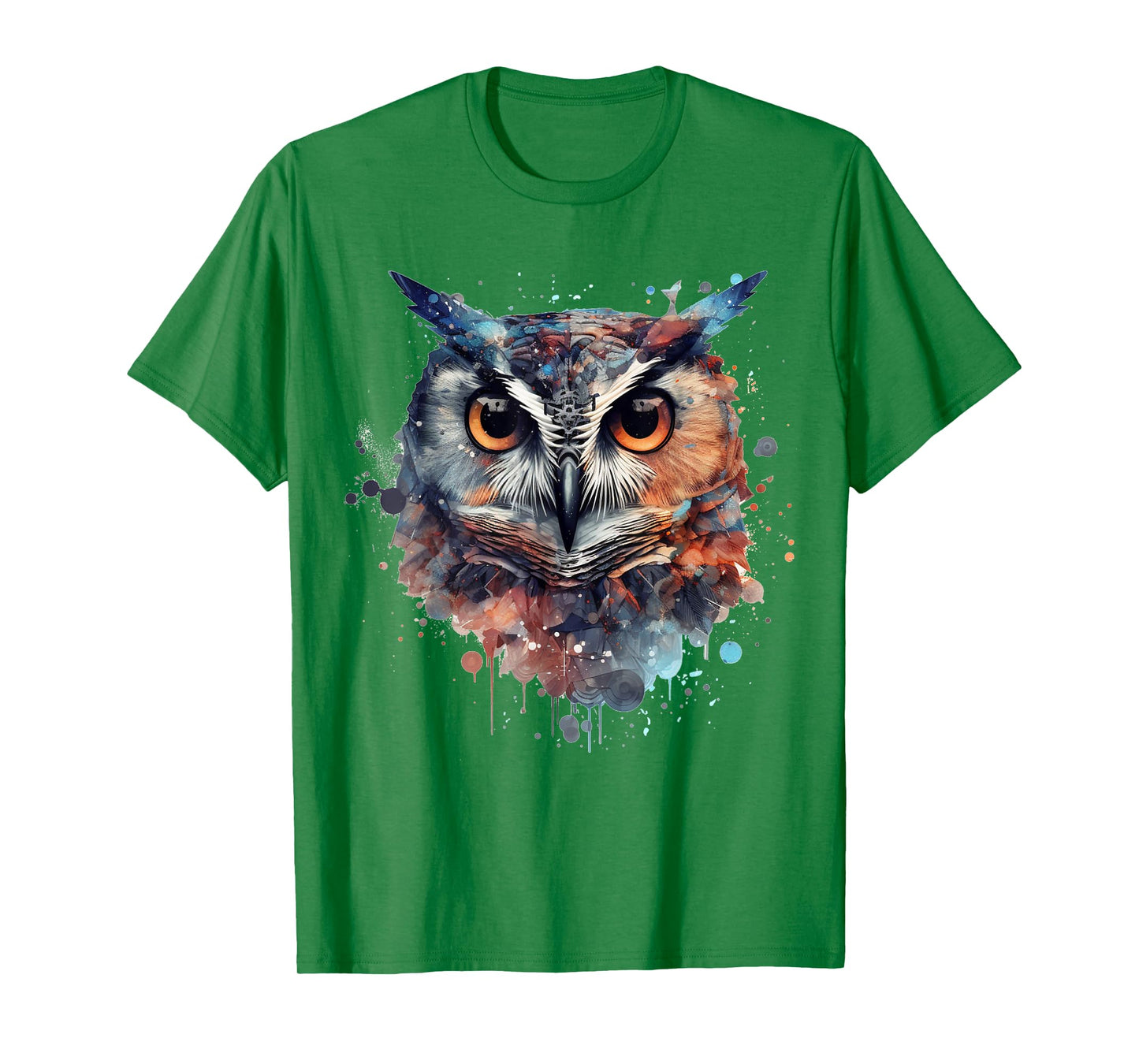 Owl animal lovers colourful artwork - animal bird art owl T-Shirt