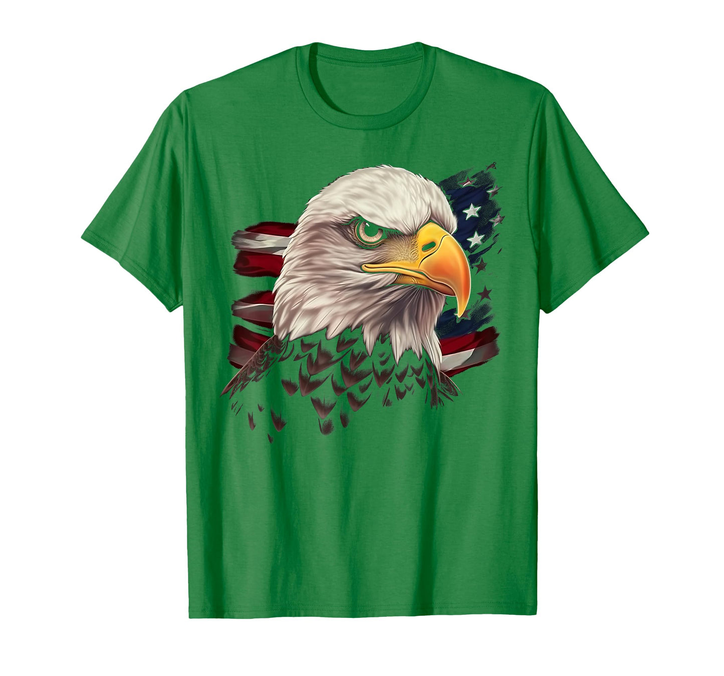 American Flag Eagle Birds USA Patriotic Design T-Shirt