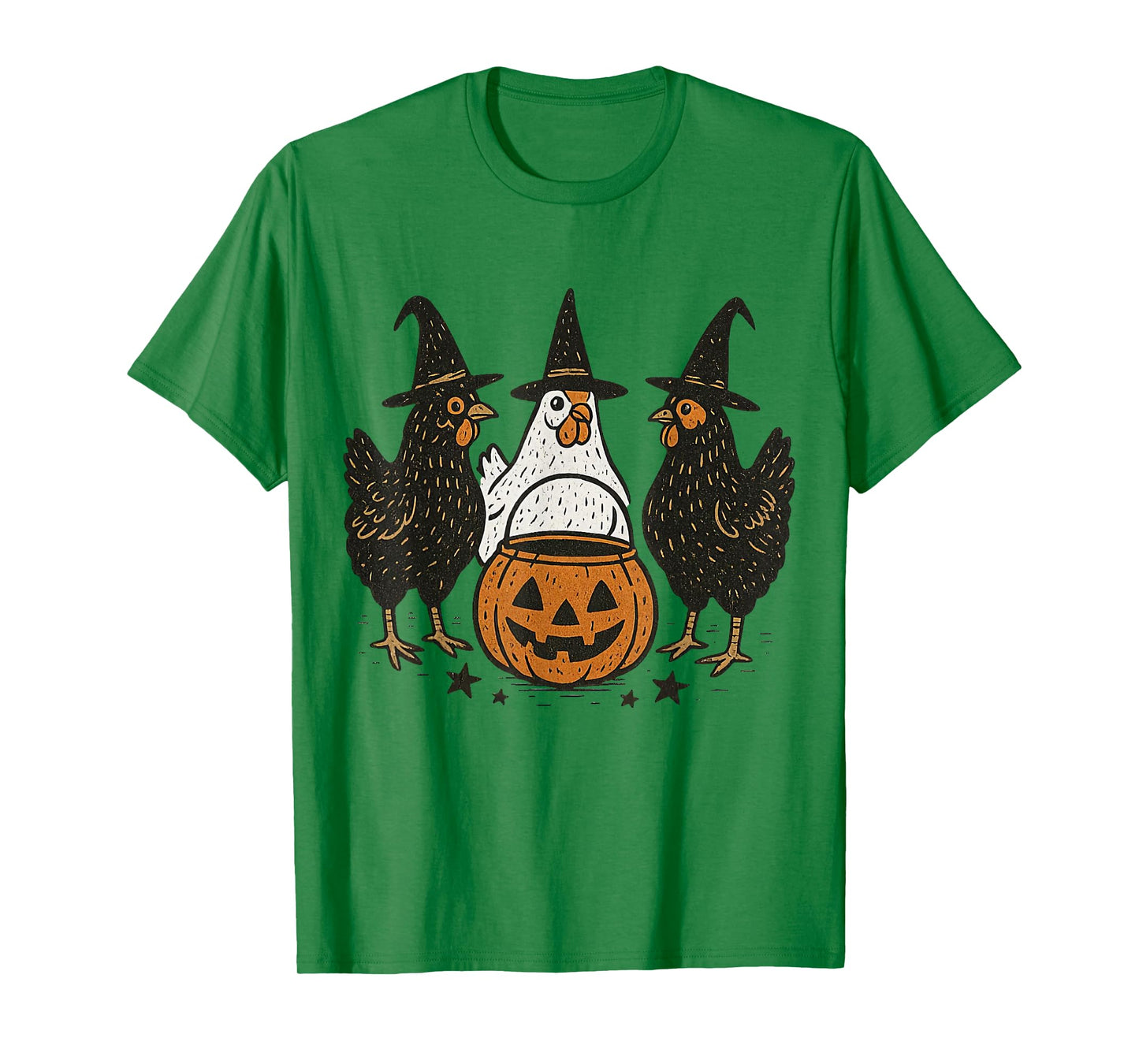 Chicken Halloween Costume Spooky Season Funny Chickens Witch T-Shirt