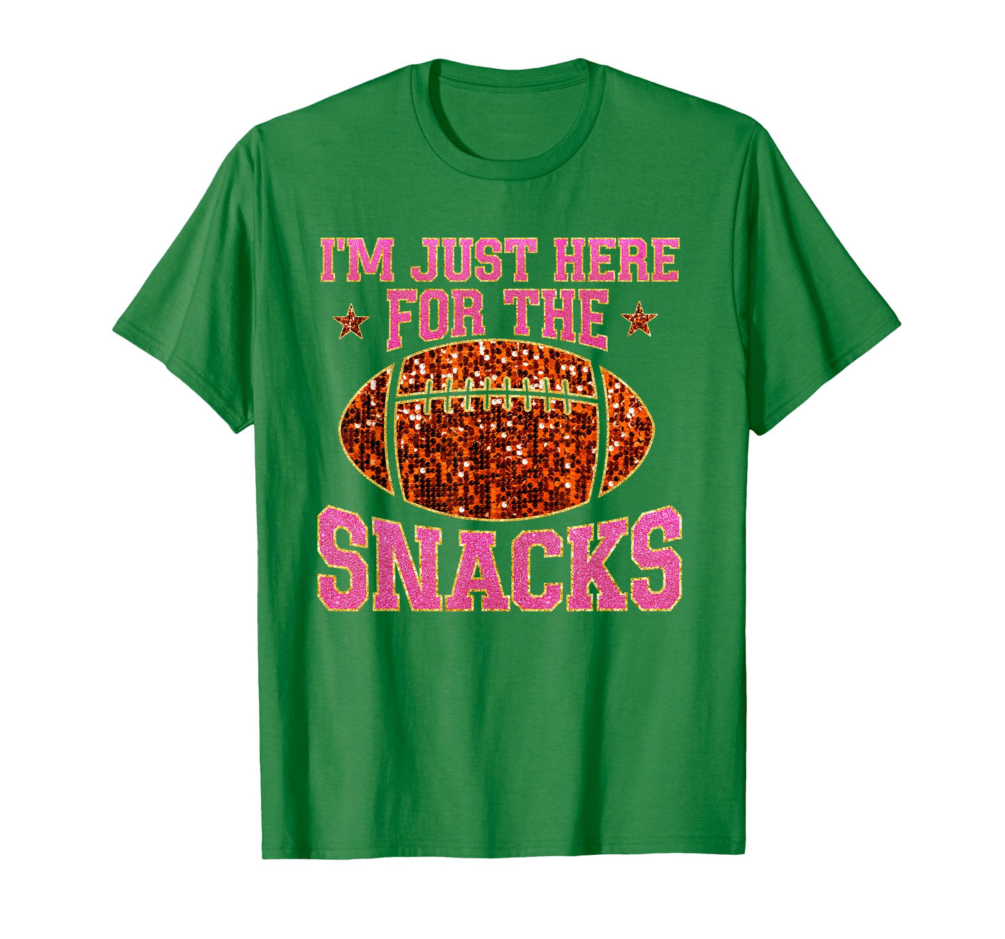 Im Just Here For The Snacks Football Game Day For Women Girl T-Shirt
