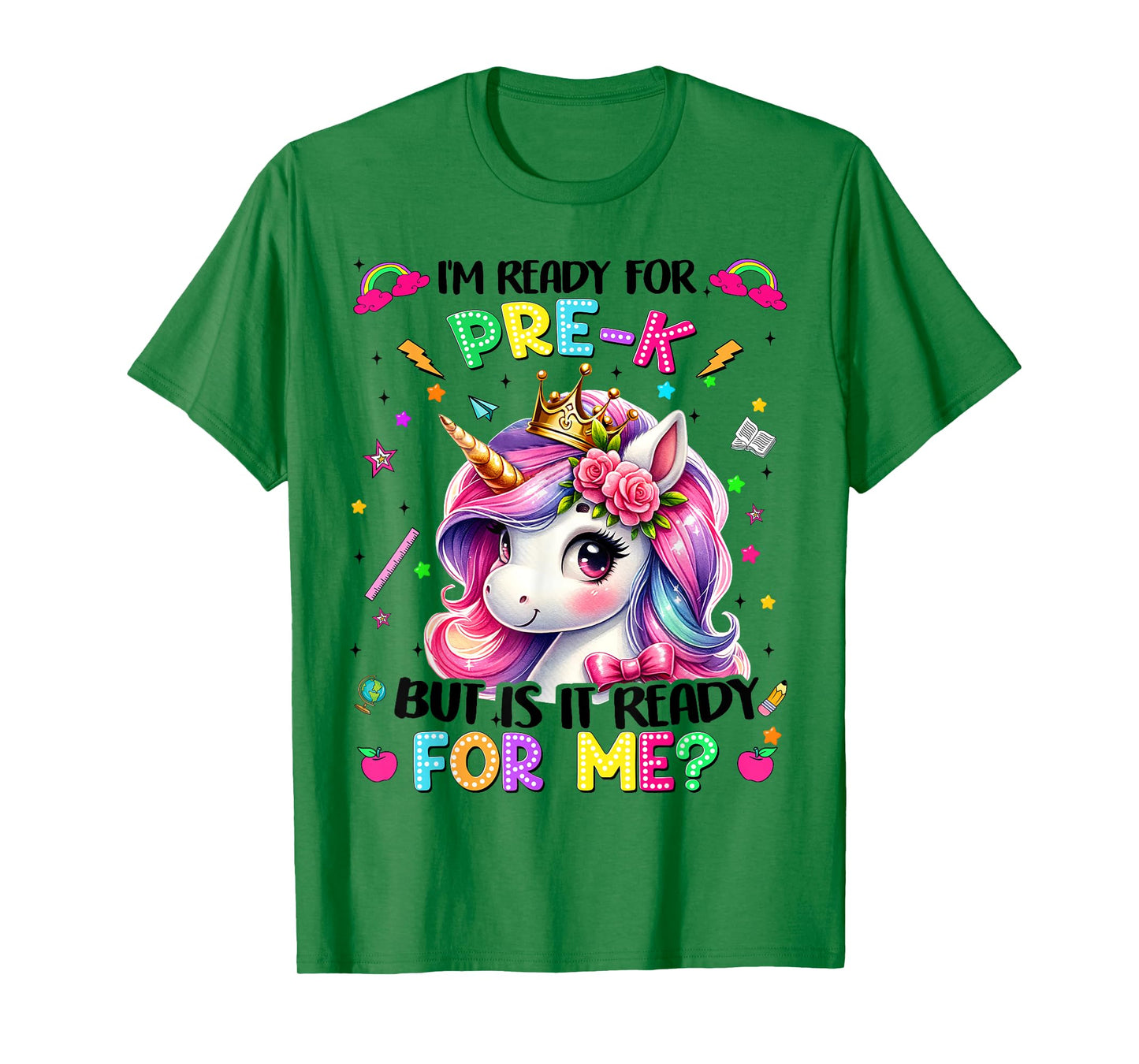 Im Ready For Pre K PreK Unicorn First Day Of School Girls T-Shirt