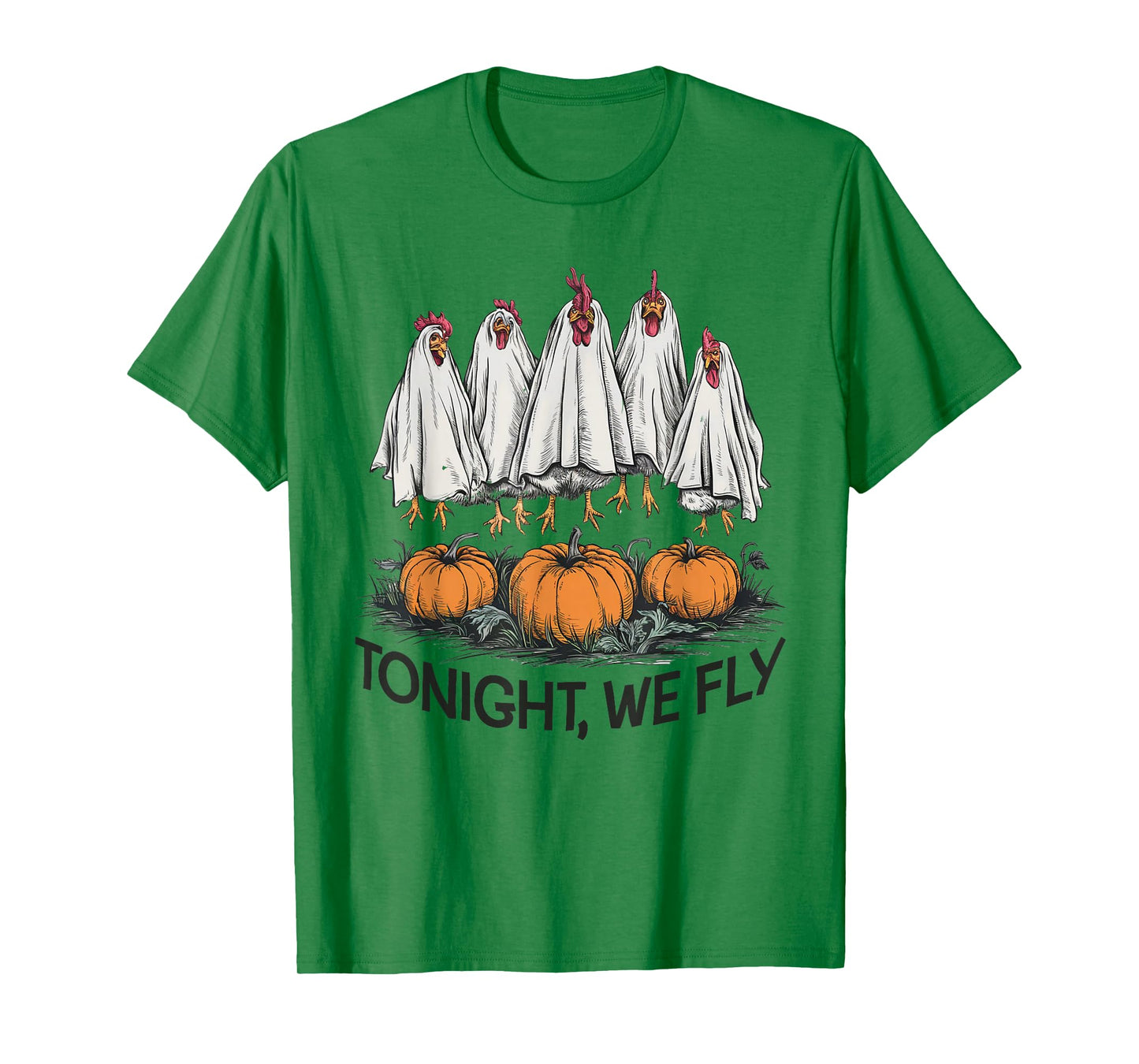 Tonight We Fly Funny Halloween Costume Chicken Farm Fall T-Shirt