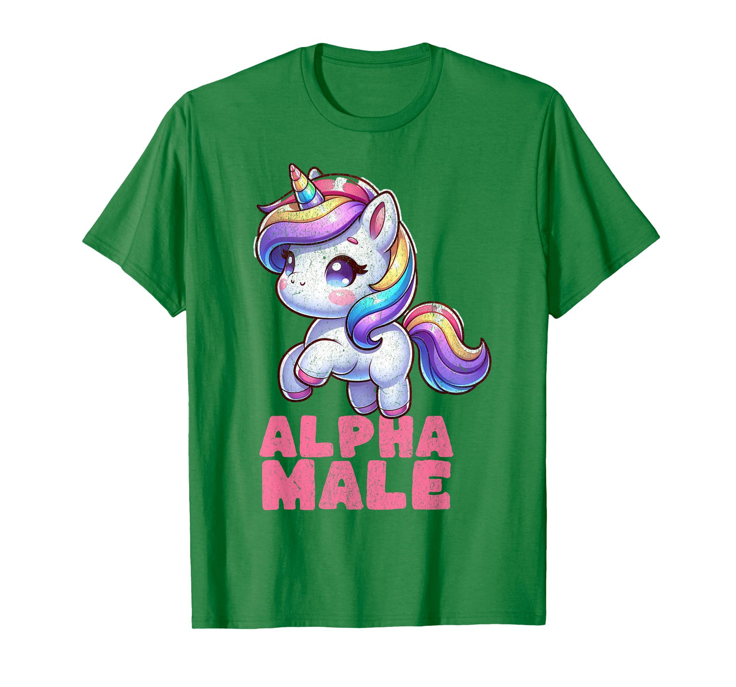 Alpha cute male Unicorn Funny Sarcastic Ironic Weird Y2K T-Shirt