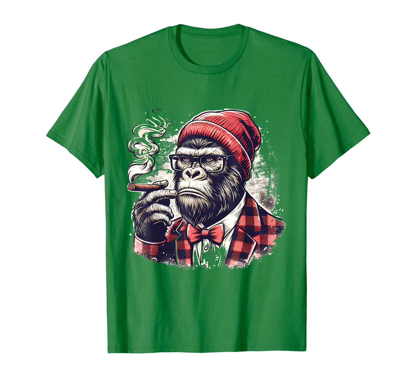 Cigar Smoking Gorilla Hipster Ape Monkey For Cigar Smokers T-Shirt