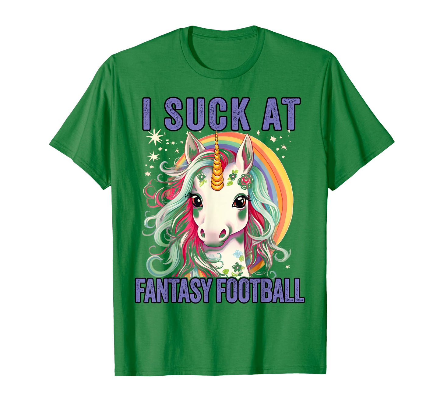 I Suck at Fantasy Football Loser Shirt Unicorn Me T-Shirt