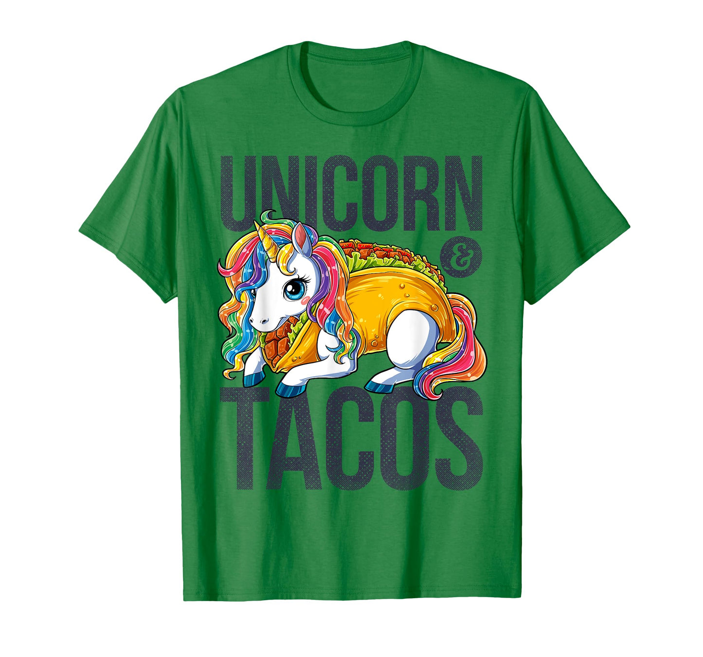 Unicorn & Tacos T Shirt Girls Kids Women Rainbow Taco Squad T-Shirt