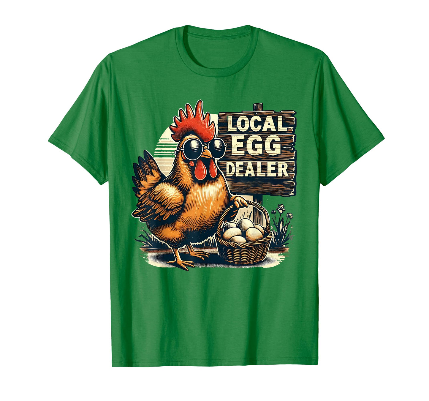 Local Egg Dealer Chicken Funny Farmer Farm chicken T-Shirt