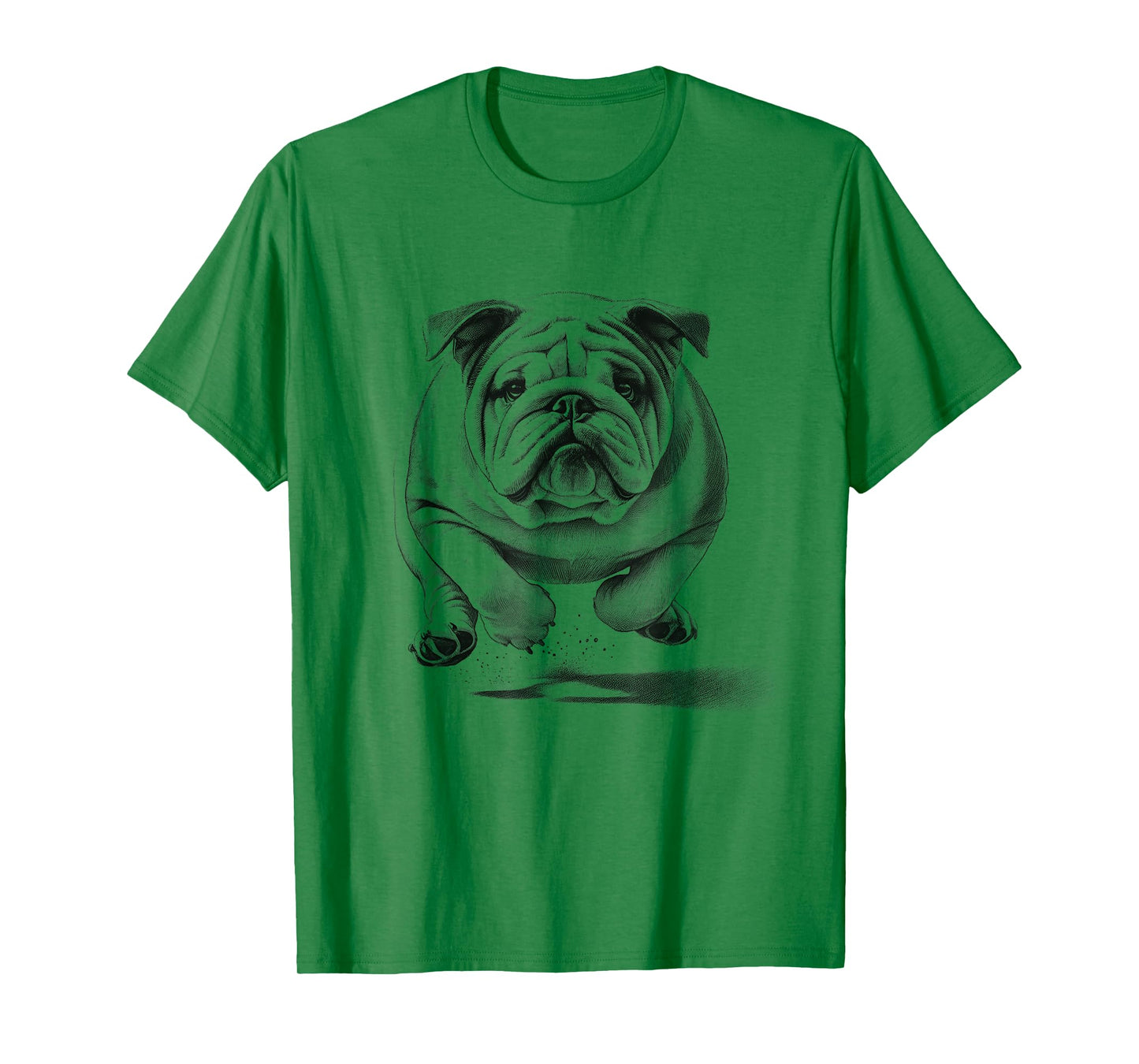 Bulldog Running Dog Design Idea For Men And Women T-Shirt