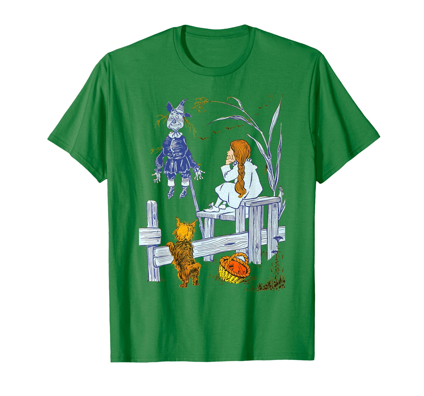 Land of OZ Book Vintage Scarecrow Toto Wizard of Oz Dorothy T-Shirt