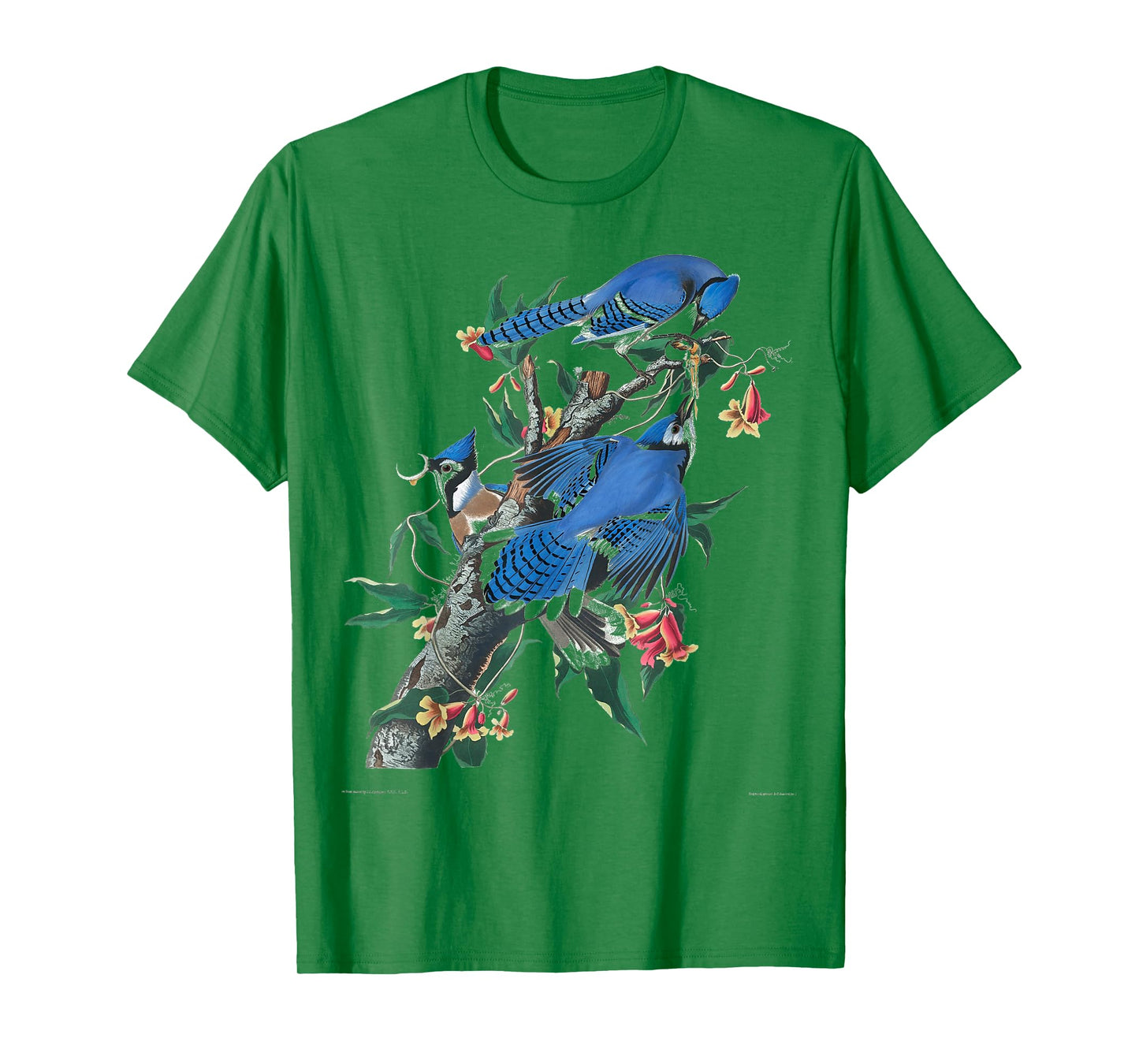 Vintage BlueJays Birdwatcher Bird Illustration Design T-Shirt