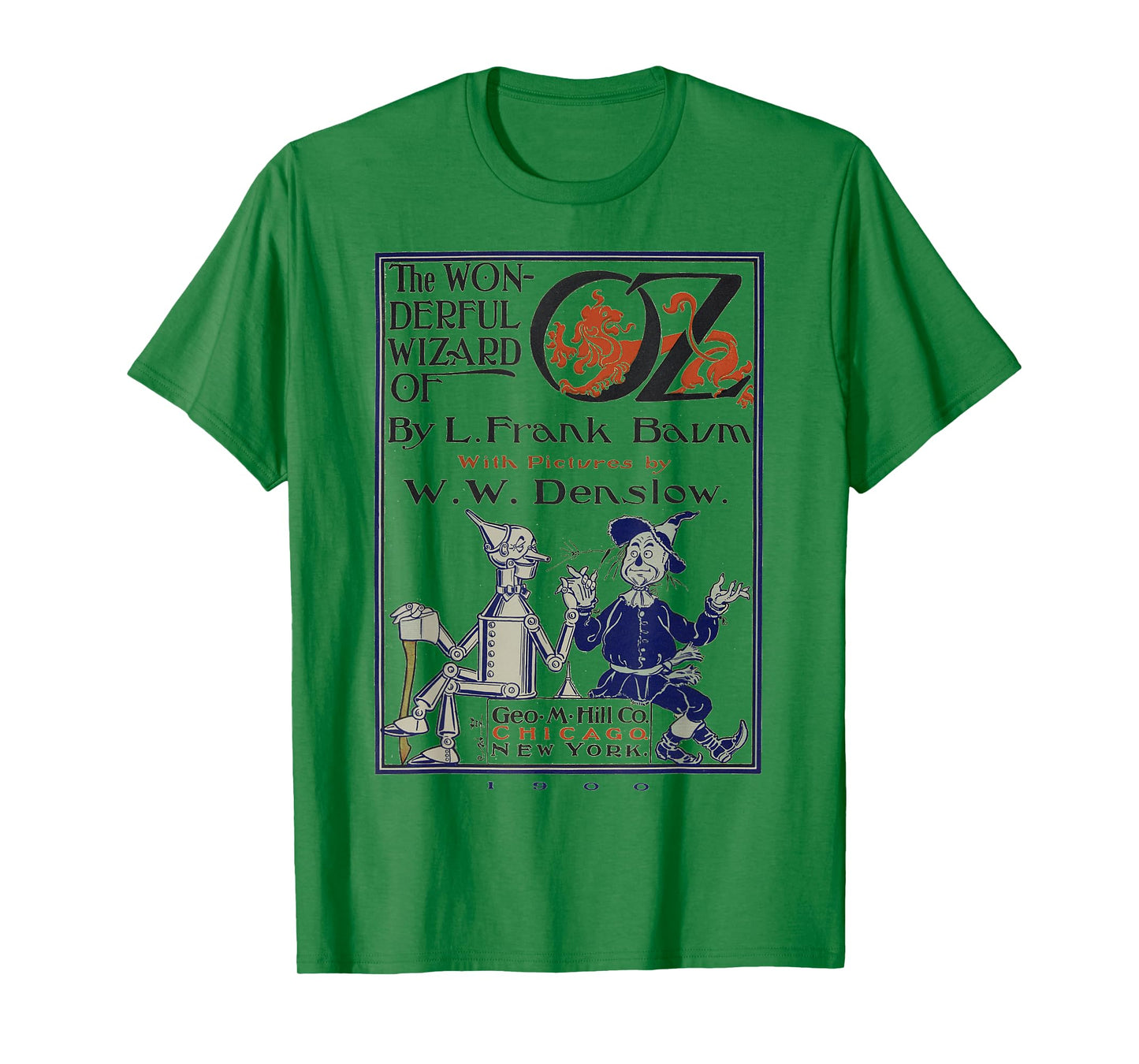 Wizard of OZ Collectors Society Scarecrow & Tin-Man Unisex-Adults & Kids Classic Fit Grey Cartoon T-Shirt