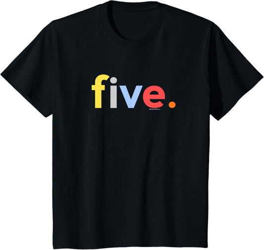 5th Birthday Shirt Boy 5 Five Year Old | Age 5 Party Ideas T-Shirt
