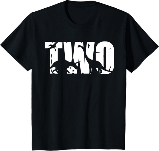 Kids 2 Years Old Birthday Boy Dinosaur T-Rex Gift, 2nd BDay T-Shirt