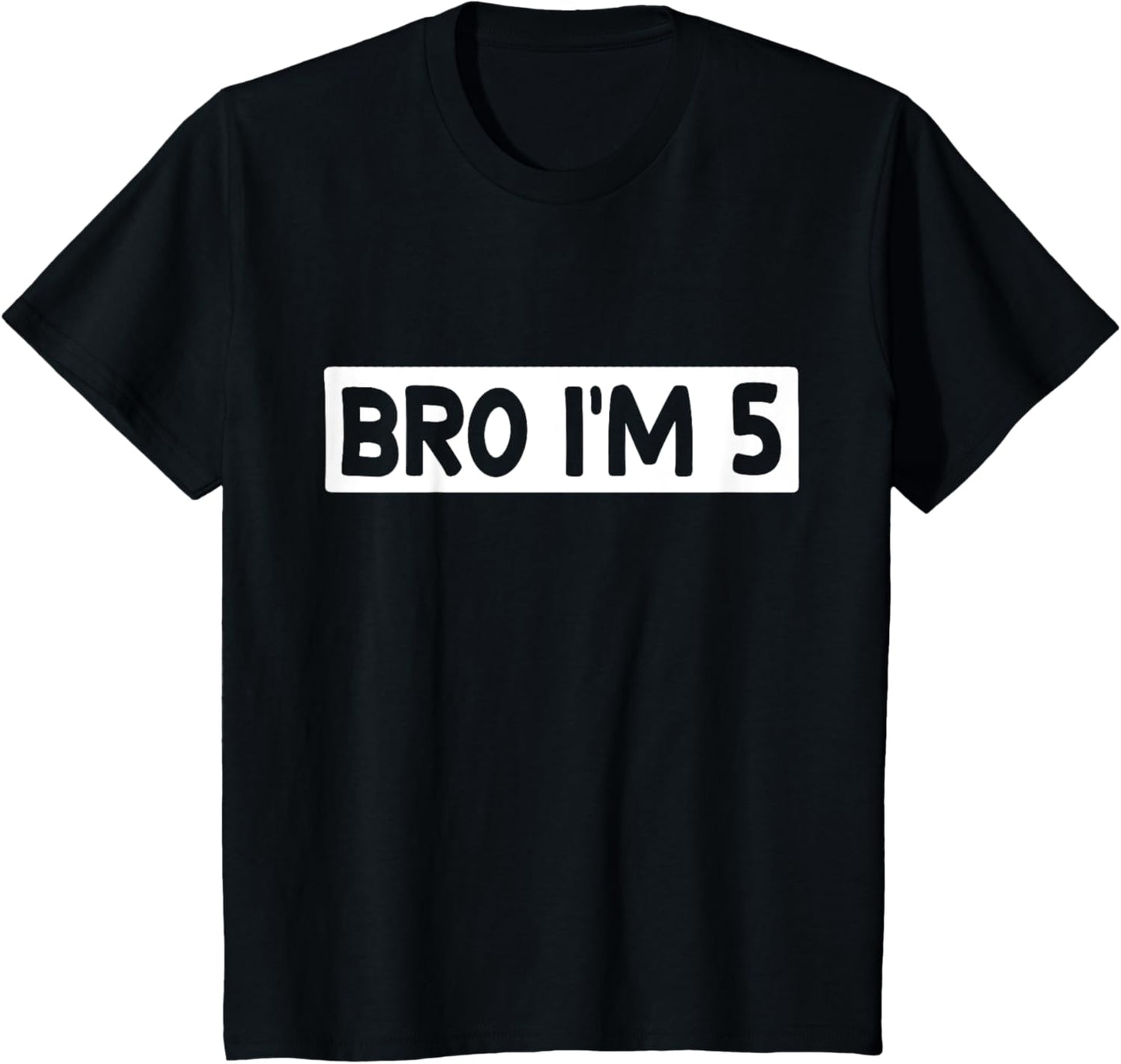 Kids 5th Birthday Boy Bro I’m 5 Year Old T-Shirt