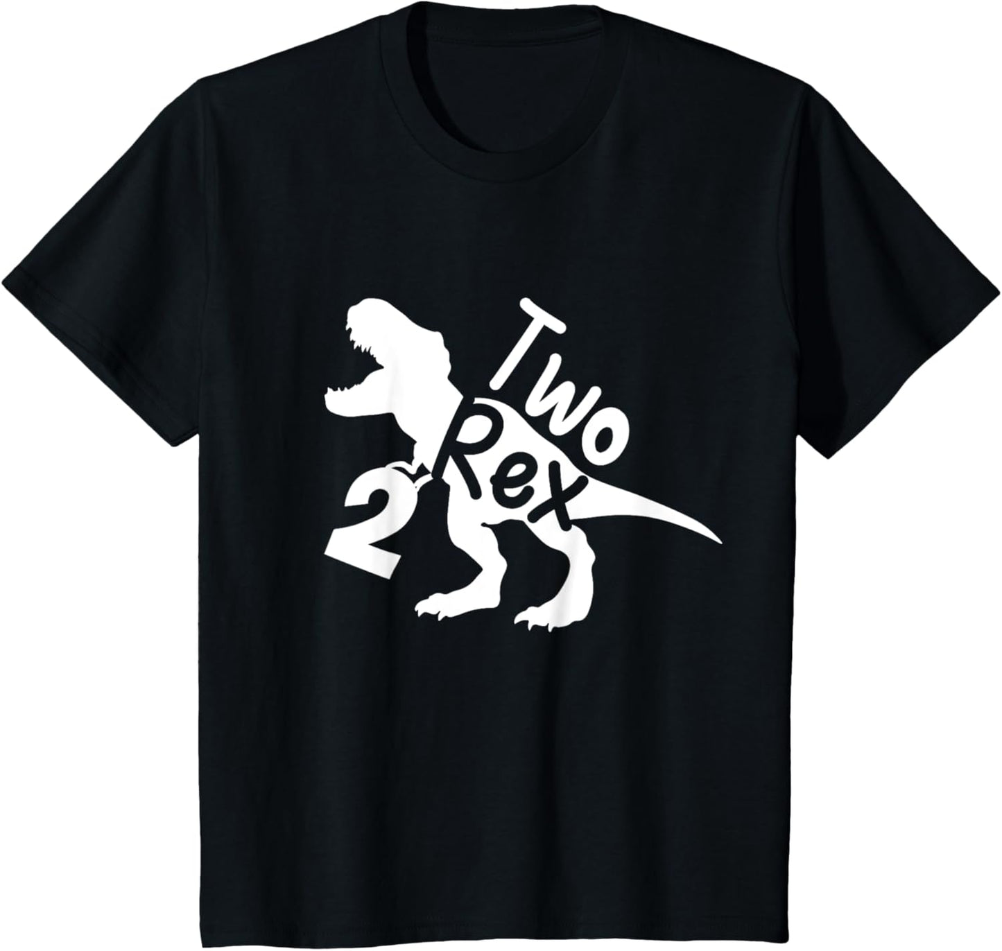 Kids Two Rex Dinosaur 2nd Birthday Party Toddler Boy Gift T-Shirt