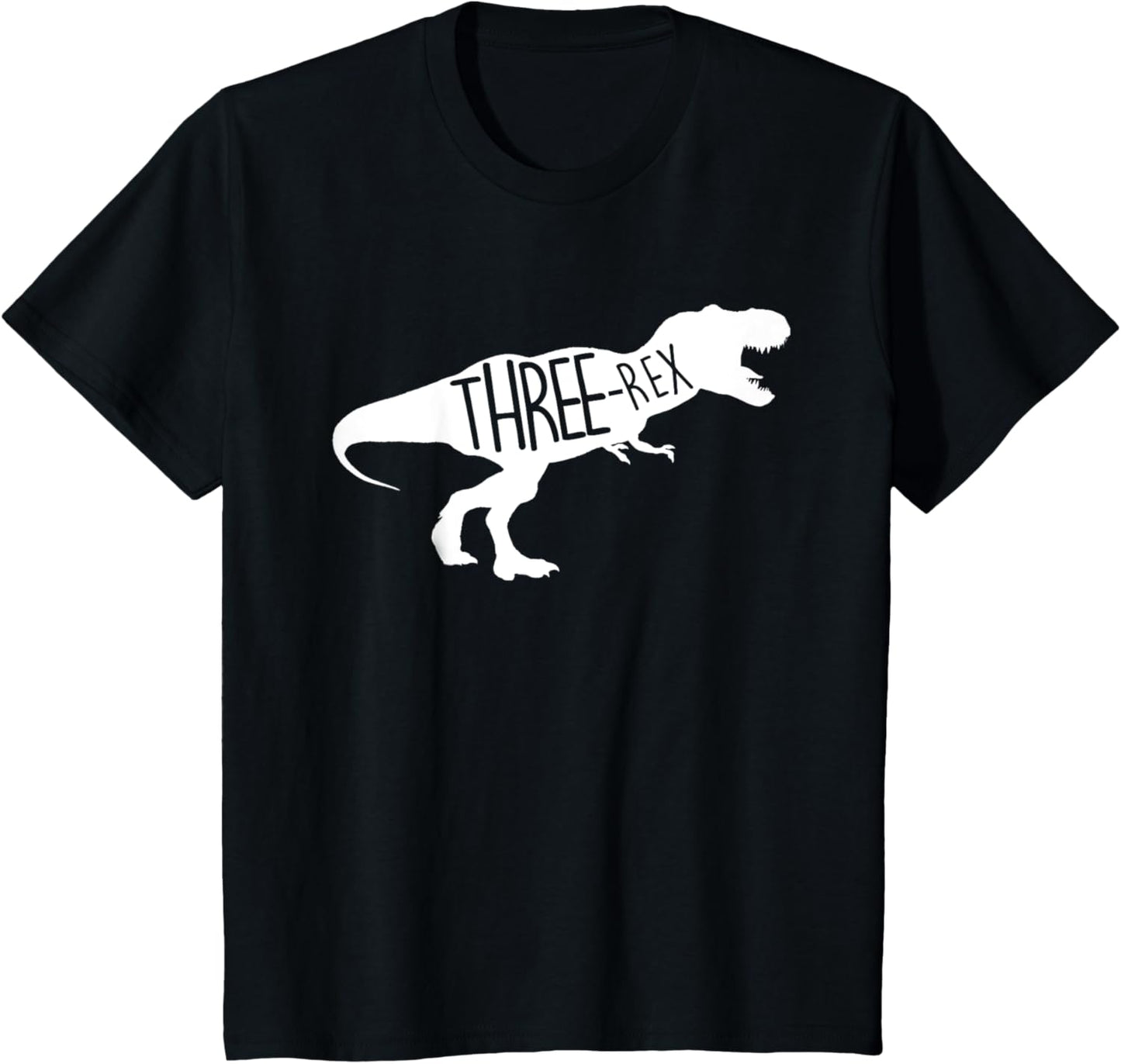 Kids 3 Year Old 3rd Birthday Three Rex Dinosaur Boys Girls T-Shirt