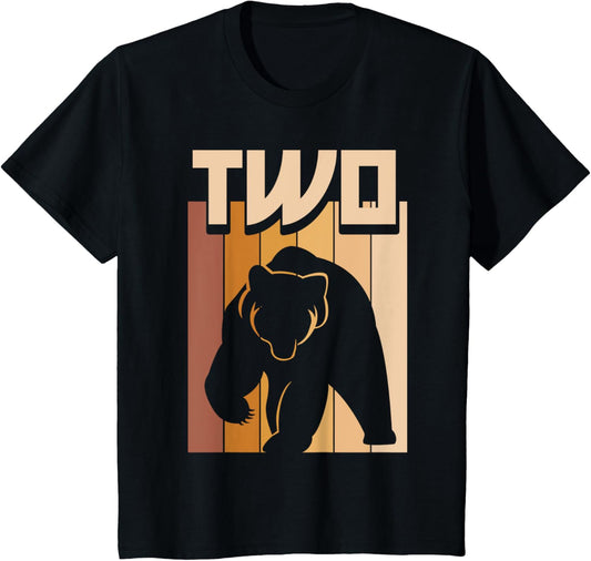 2 Year Old Bear Birthday Boy Girl 2nd Birthday Bear T-Shirt