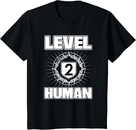 Birthday Level 2 Human 2nd Birthday T-Shirt