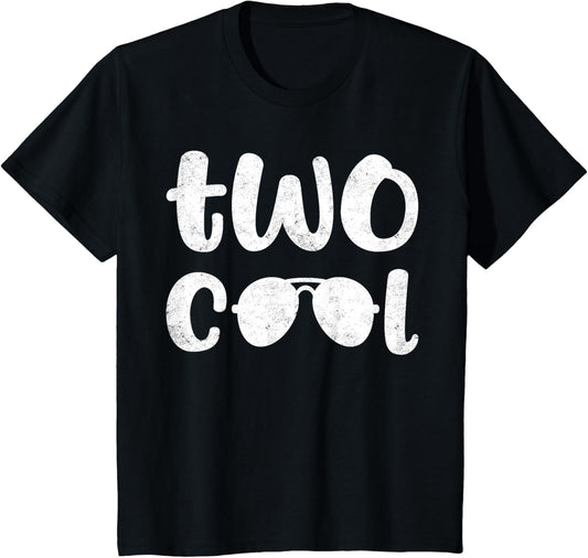 Two Cool 2nd Birthday Gift 2 Year Old Boy Second Bday T-Shirt