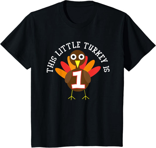 Thanksgiving First Birthday Shirt One Year Old T-Shirt T-Shirt