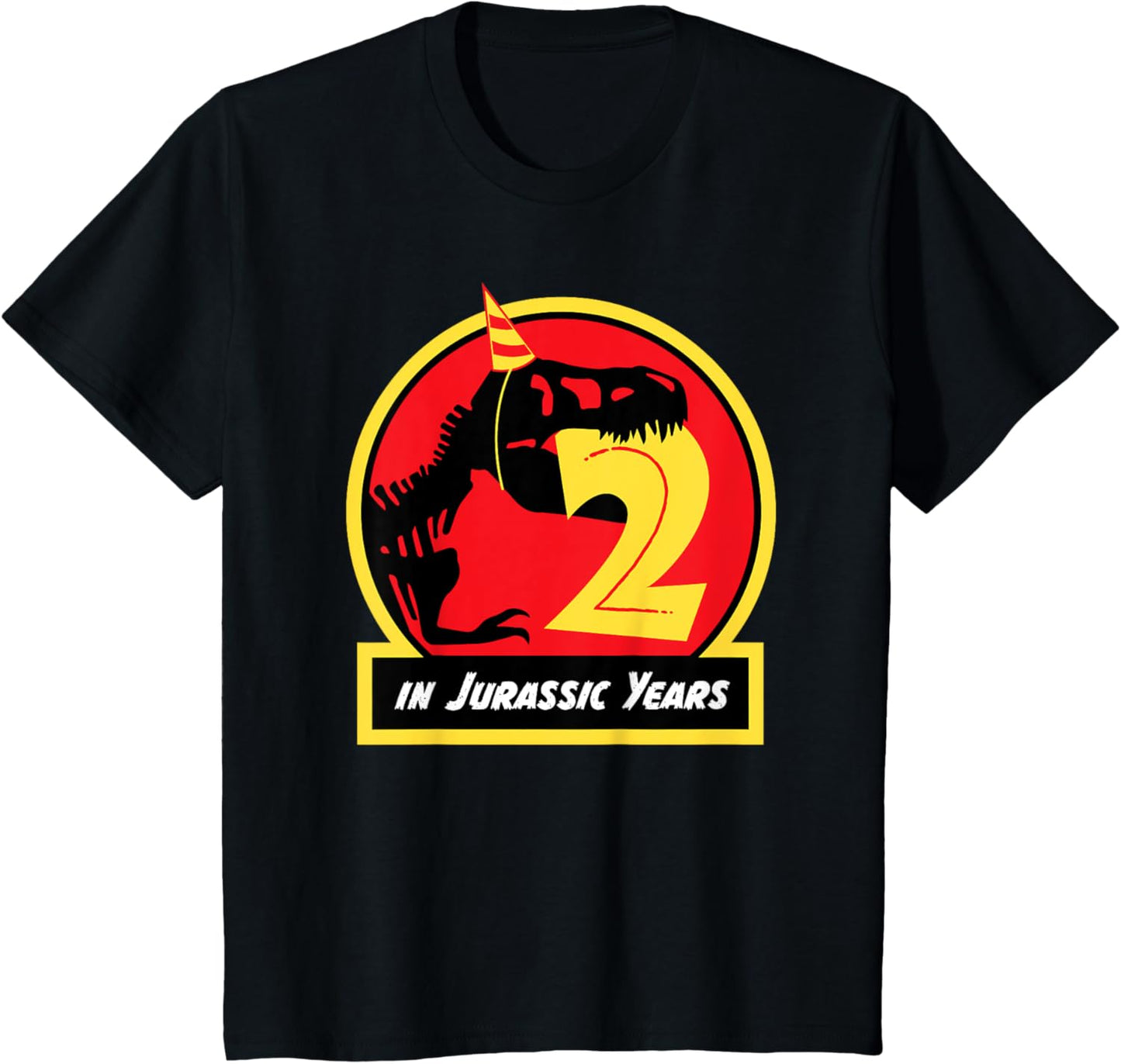Birthday Dinosaur Shirt 2 Year Old Jurassic T-rex T-Shirt
