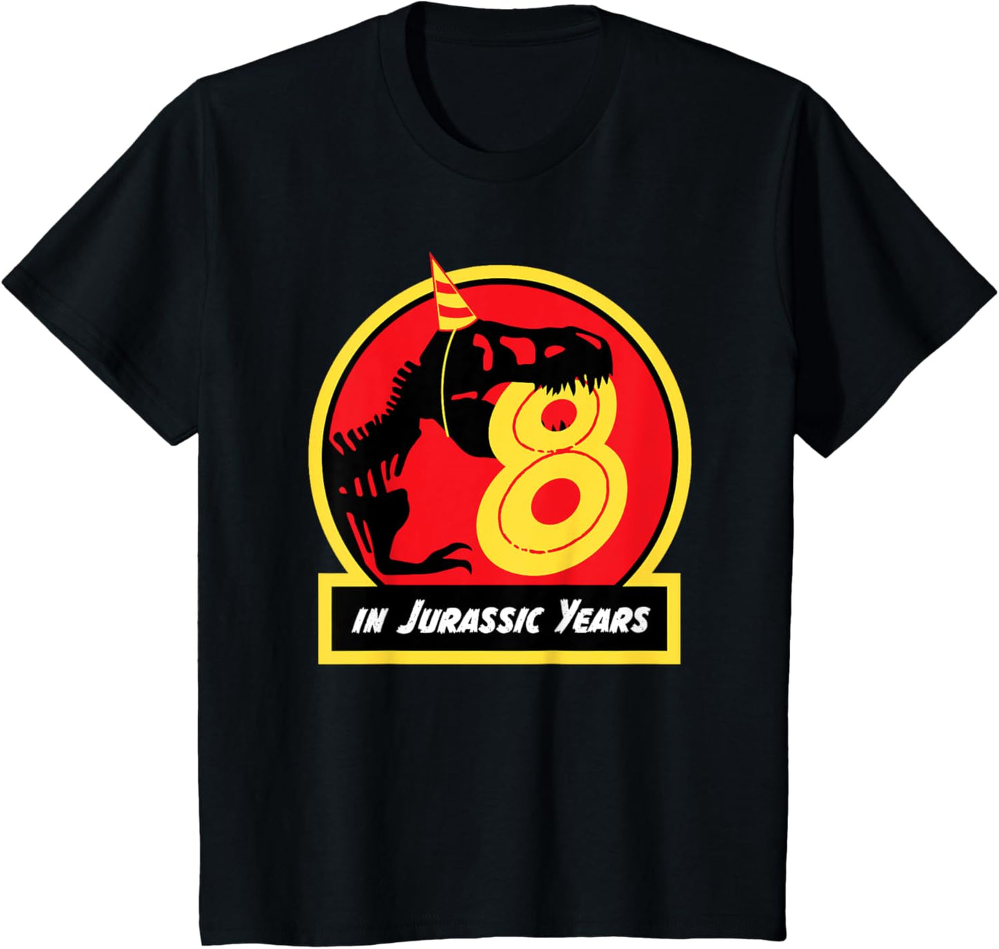 Birthday Dinosaur Shirt 8 Year Old Jurassic T-rex T-Shirt