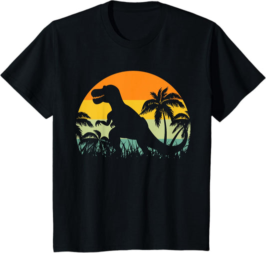Kids dad Vintage Dinosaur Funny Father's Day dad T-Shirt
