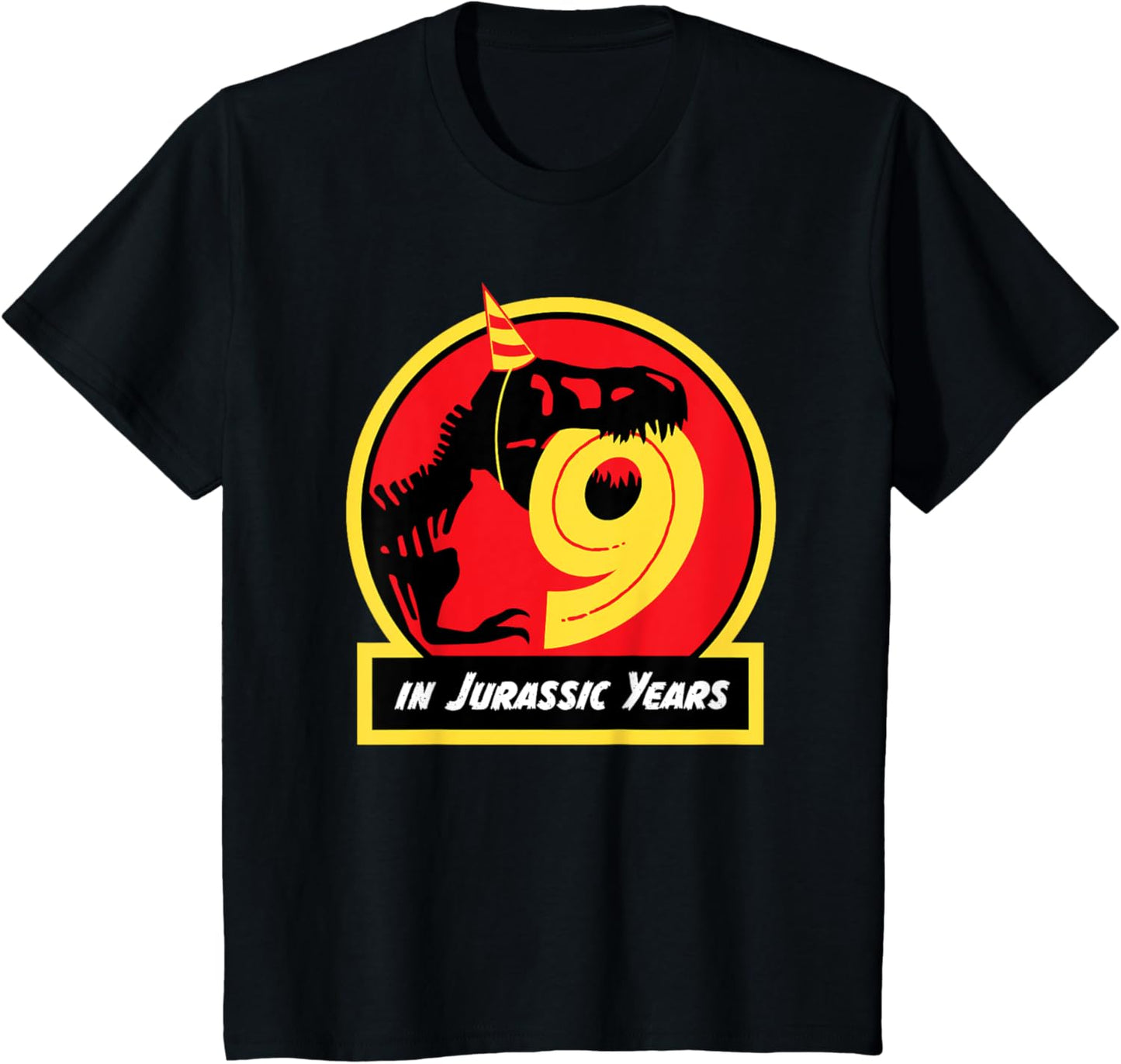 Birthday Dinosaur Shirt 9 Year Old Jurassic T-rex T-Shirt