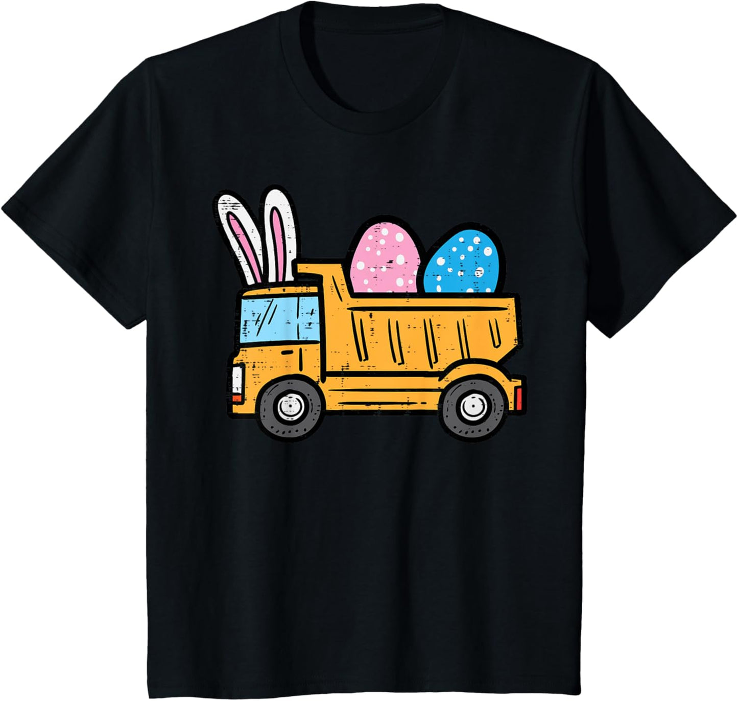 Kids Easter Dump Truck Eggs Construction Boys Kids Toddler Youth T-Shirt