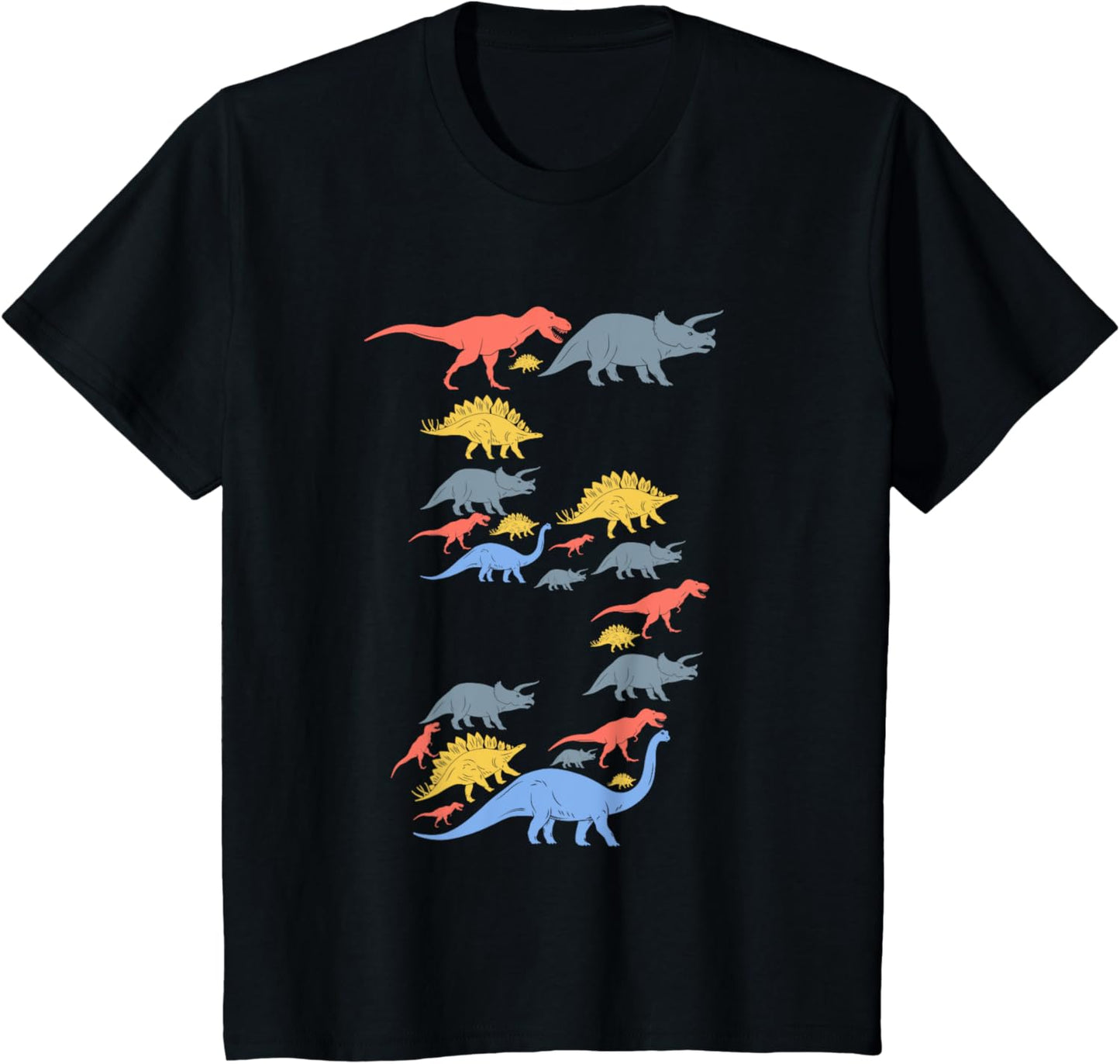 Dinosaur 5th Birthday T-Shirt For 5 Year Old Girls and Boys T-Shirt