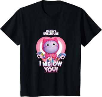 Kids DreamWorks Gabby's Dollhouse Valentine's I Me-Ow You! T-Shirt