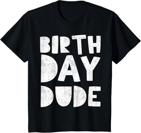 Kids 2nd Birthday Dude Boy 2 Year Old Gifts Since 2017 Bday T-Shirt