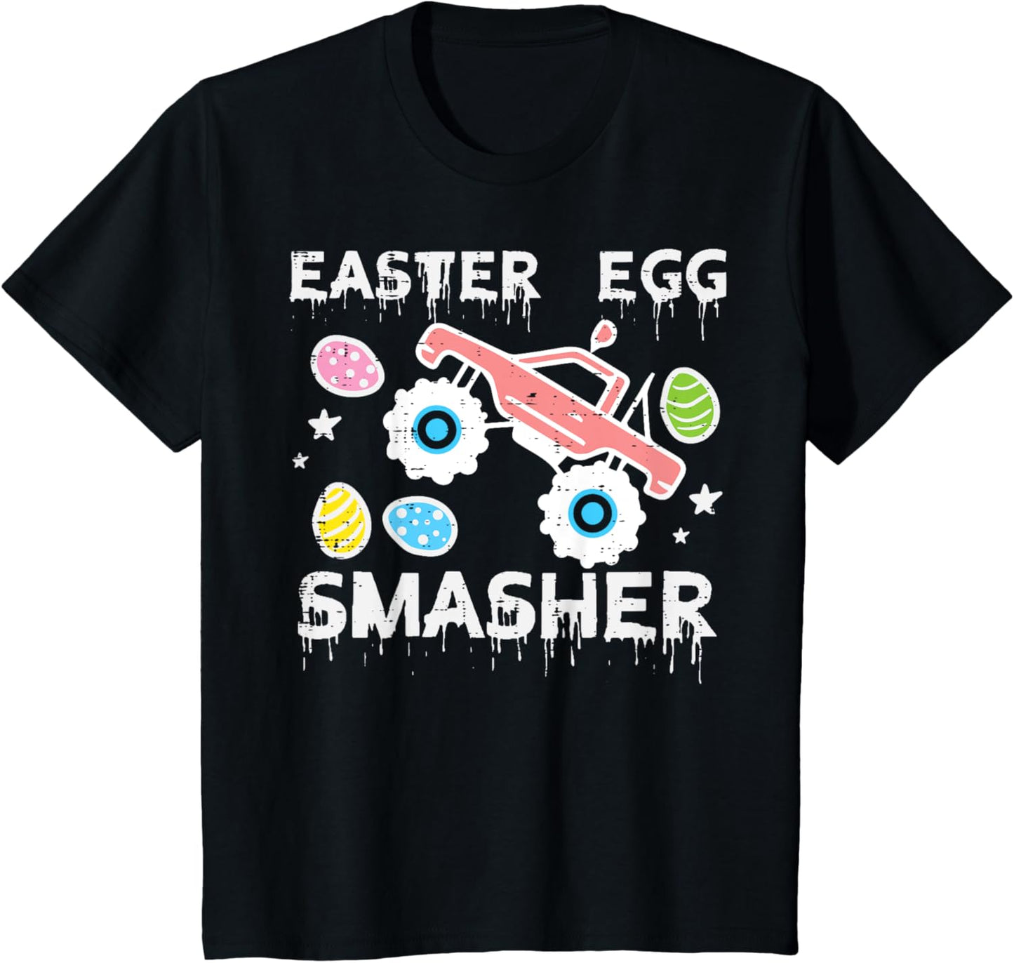 Kids Easter Egg Smasher Monster Truck Toddler Boys Kids Youth T-Shirt